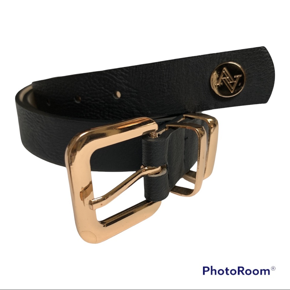 Black belt with tan interior